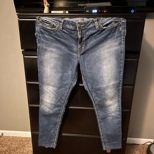 Silver plus size jeans
